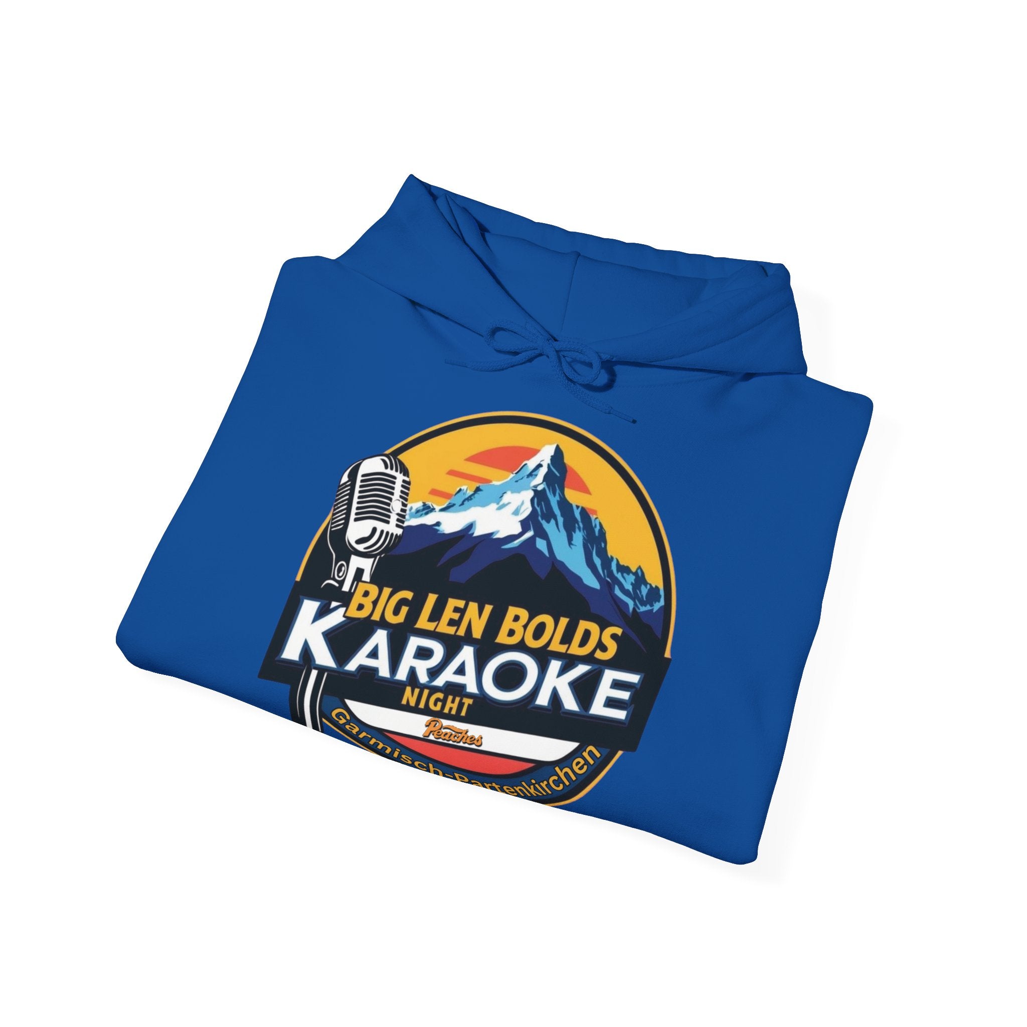 Big Len Bolds Karaoke Night Hoodie - Unisex Heavy Blend™ Sweatshirt for Music Lovers