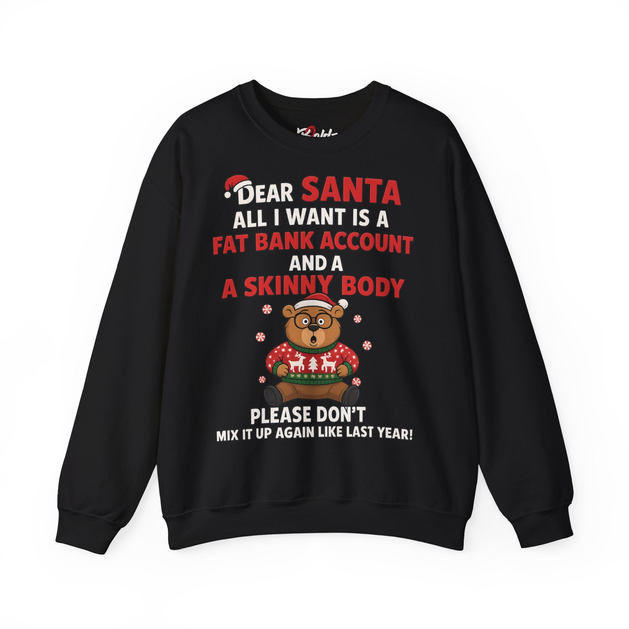 "Dear Santa, Don't Mix It Up" – Funny LennyBear Christmas Sweater