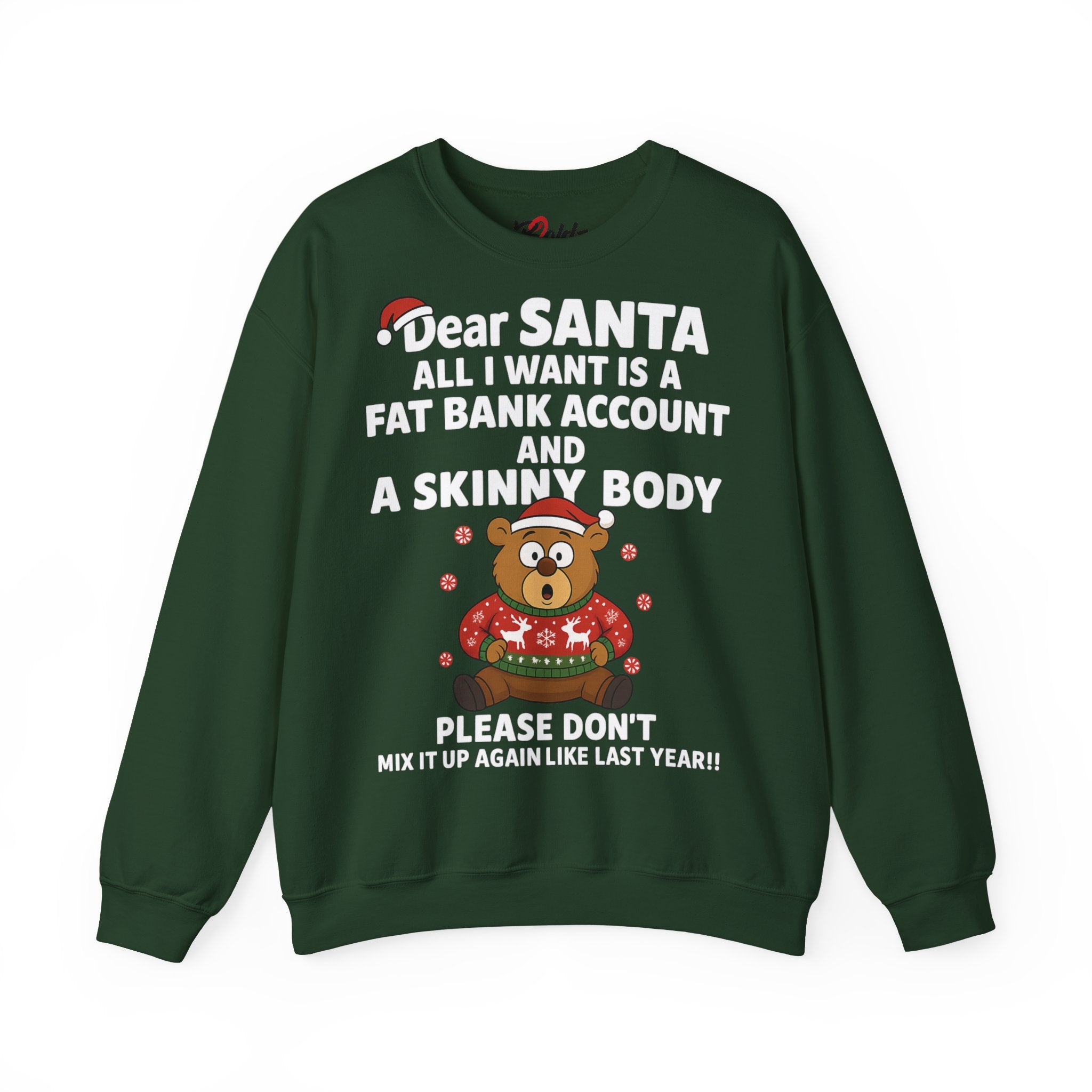 "Dear Santa, Don't Mix It Up" – Funny LennyBear Christmas Sweater