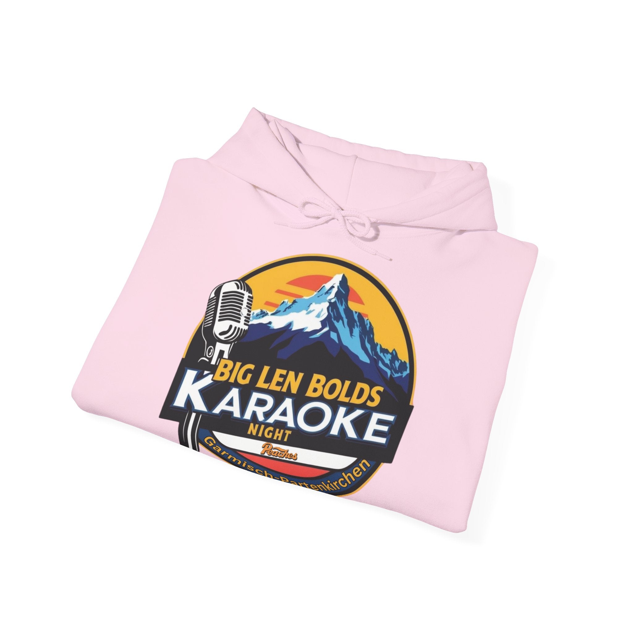 Big Len Bolds Karaoke Night Hoodie - Unisex Heavy Blend™ Sweatshirt for Music Lovers