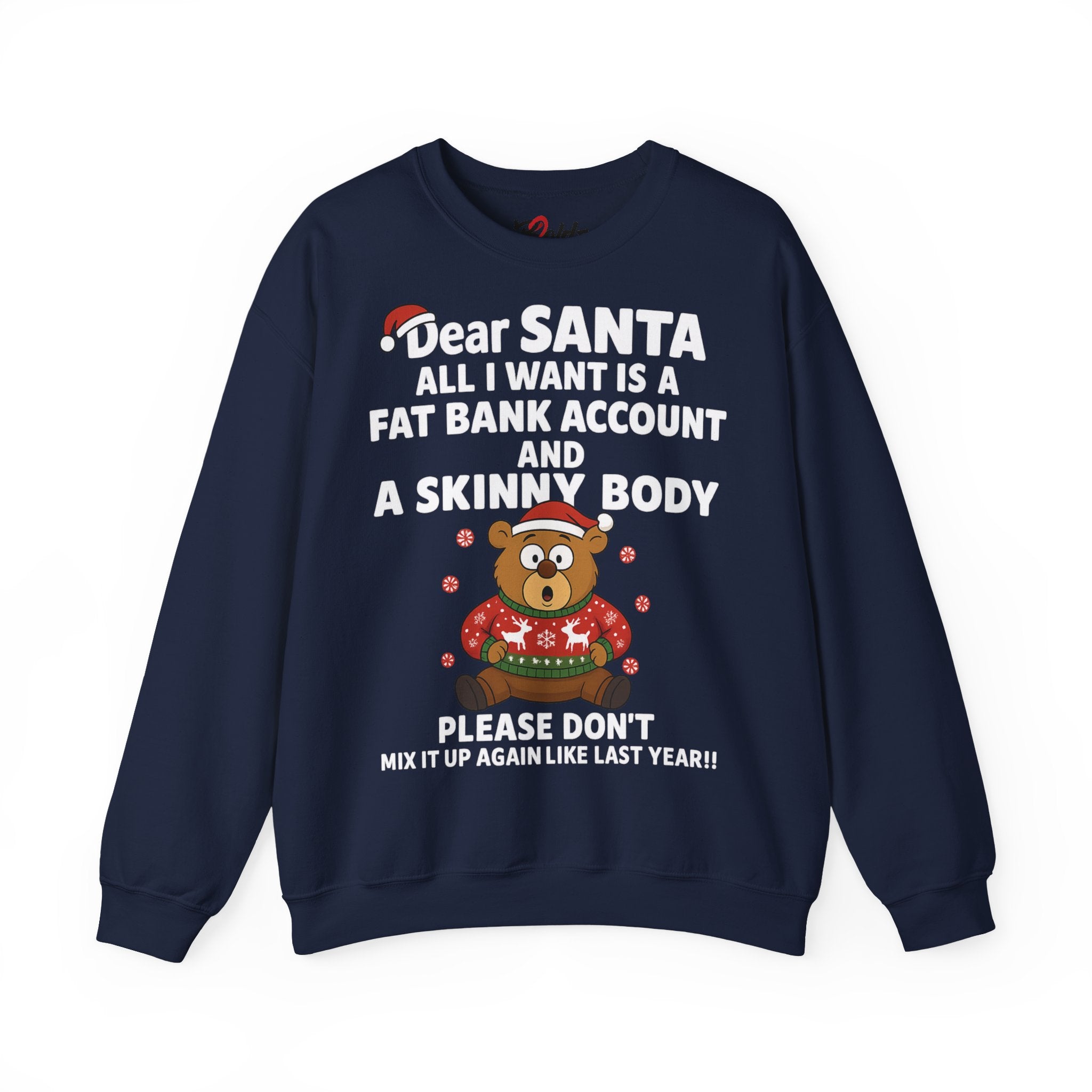 "Dear Santa, Don't Mix It Up" – Funny LennyBear Christmas Sweater