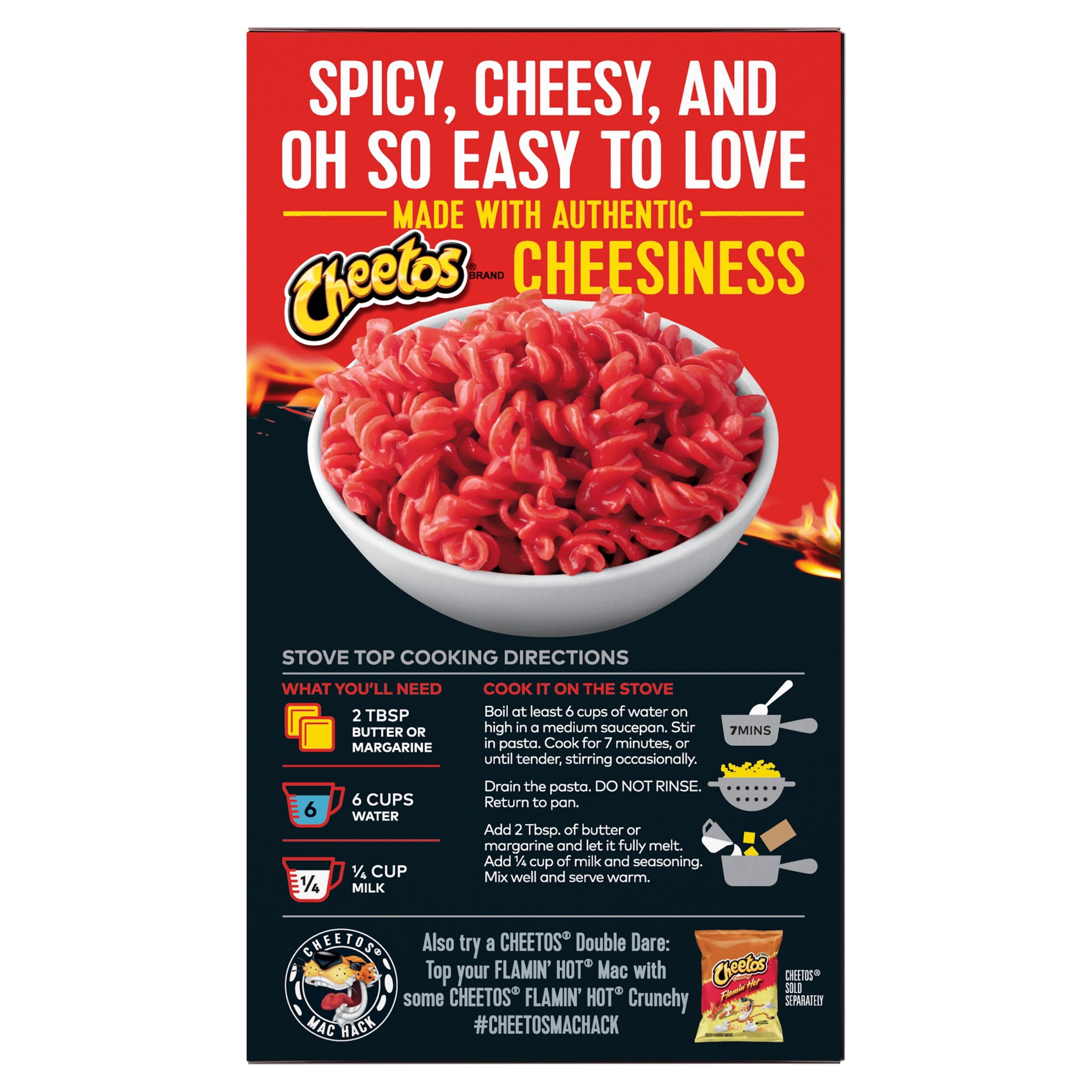 Cheetos Flamin' Hot Flavor Mac'n Cheese